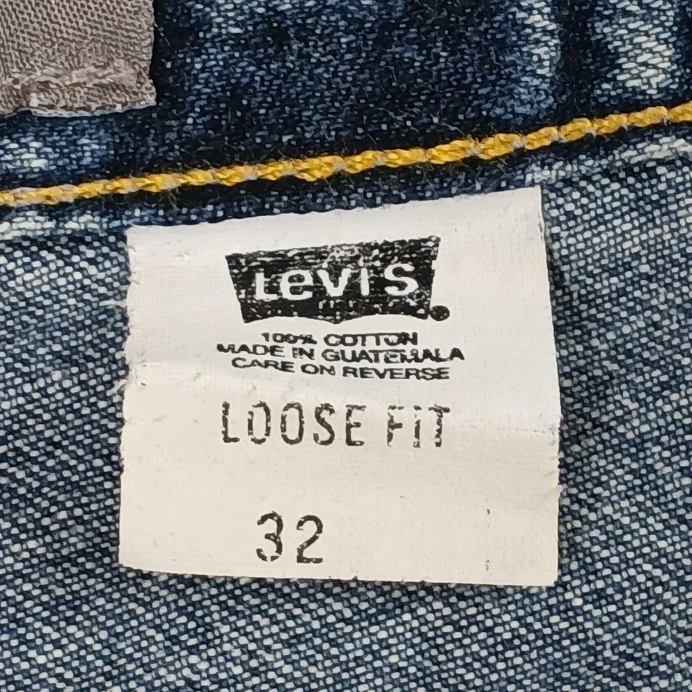 Vintage Levis SilverTab Shorts Mens 32 Blue Denim‎ Loose Fit Baggy Skate 2001